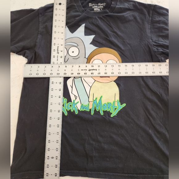 Rick and Morty graphic tee Adult Swim black large - Picture 5 of 5
